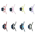 Silikon-Bohnen-Armband aus geflochtenem Nylon, passend für Apple Watch 42 mm und 38 mm