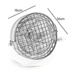 Motorcycle Reticular Retro Lamp LED Headlight Modification Accessories for Halley CG125 / GN125, DM-DD-023, DM-DD-023 (Yellow)