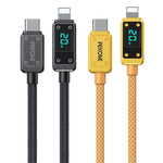 WK WDC-08 PD 20W USB-C/Typ-C auf 8-poliges Digitalanzeige-Datenkabel, Länge: 1m, WDC-08