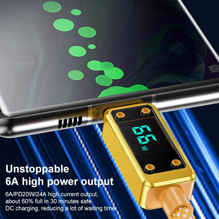 WK WDC-08 PD 20W USB-C/Typ-C auf 8-poliges Digitalanzeige-Datenkabel, Länge: 1m, WDC-08