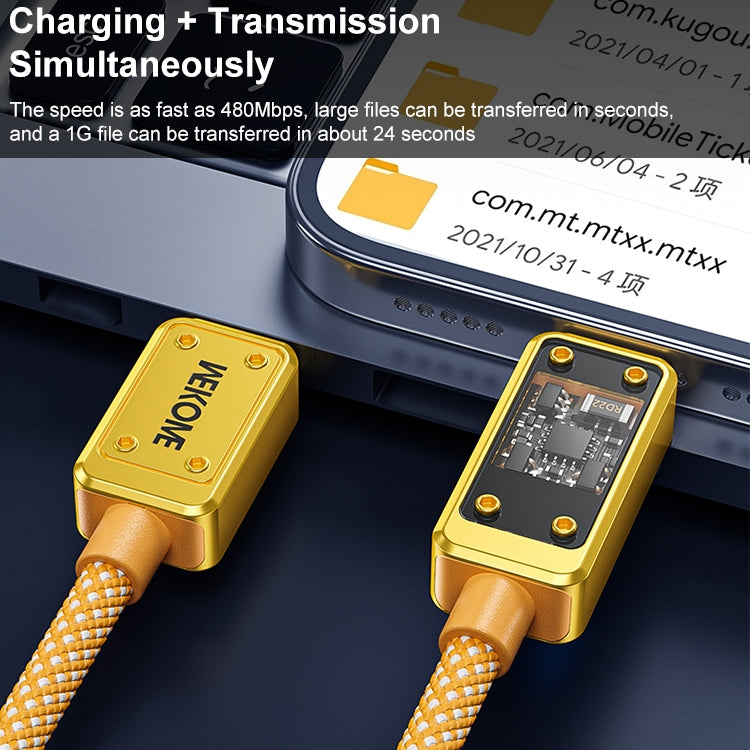 WK WDC-08 PD 20W USB-C/Typ-C auf 8-poliges Digitalanzeige-Datenkabel, Länge: 1m, WDC-08