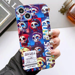 Painted Pattern Precise Hole PC Phone Case, For iPhone 14