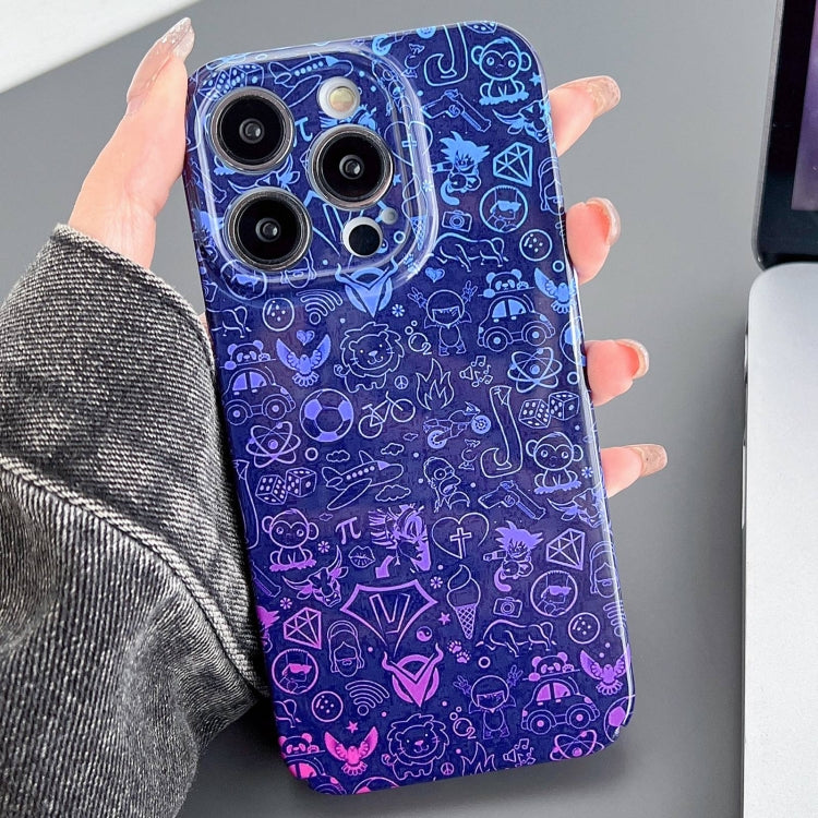 Painted Pattern Precise Hole PC Phone Case, For iPhone 13 Pro