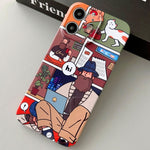 Painted Pattern Precise Hole PC Phone Case, For iPhone 12