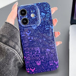 Painted Pattern Precise Hole PC Phone Case, For iPhone 12