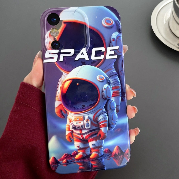 Painted Pattern Precise Hole PC Phone Case, For iPhone X / XS