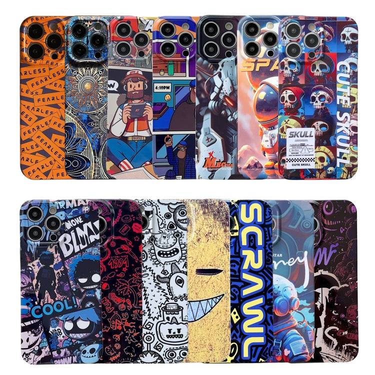 Painted Pattern Precise Hole PC Phone Case, For iPhone 12 Pro
