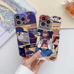 Painted Pattern Precise Hole PC Phone Case, For iPhone 12 Pro Max