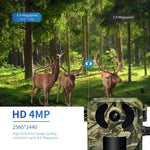 ESCAM QF380 4MP Netzwerk-Solar-PIR-Alarm-Smart-Wildtierkamera, EU-Version, AU-Version, US-Version