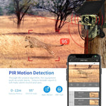 ESCAM QF380 4MP Netzwerk-Solar-PIR-Alarm-Smart-Wildtierkamera, EU-Version, AU-Version, US-Version