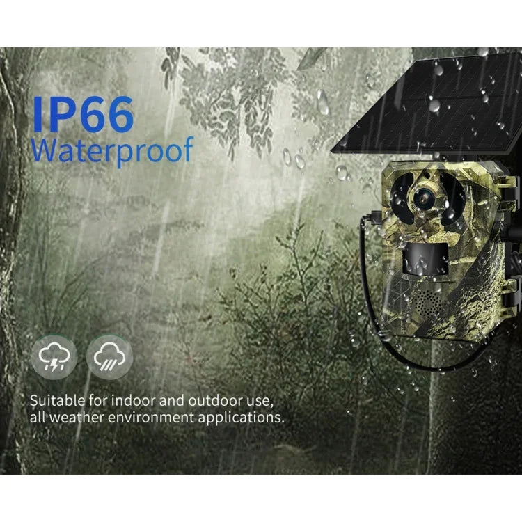 ESCAM QF380 4MP Netzwerk-Solar-PIR-Alarm-Smart-Wildtierkamera, EU-Version, AU-Version, US-Version