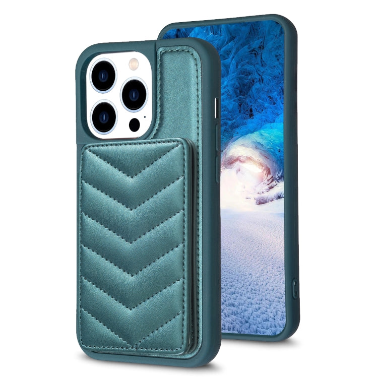 BF26 Wave Pattern Card Bag Holder Phone Case, For iPhone 14 Pro Max, For iPhone 15, For iPhone SE 2022 / 2020 / 8 / 7, For iPhone 13 Pro Max, For iPhone 13 Pro, For iPhone 12 / 12 Pro