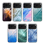 Marmor Muster Glas Schutzhülle, Für iPhone 17 Pro Max, Für iPhone 17 Pro, Für iPhone 17, Für iPhone Air, Für iPhone 15 Pro Max, Für iPhone 15 Pro