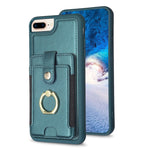 BF27 Metal Ring Card Bag Holder Phone Case, For iPhone XS Max, For iPhone 8 Plus / 7 Plus