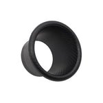 XH-UN099 Carbon Fiber Car Front Bumper Turbo Air Intake Inlet Pipe Air Funnel Kit, Round, Square