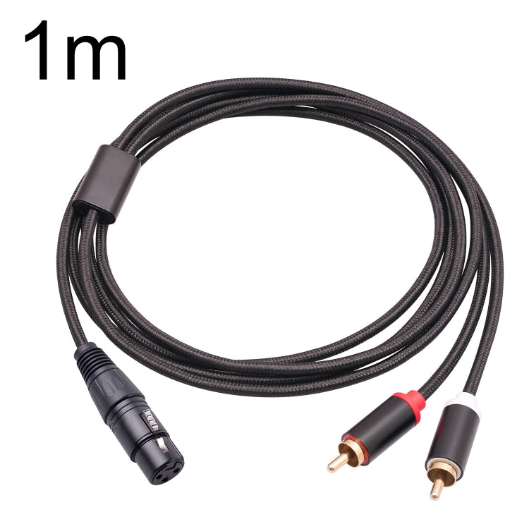 RCA20 XLR Buchse zu Doppel-RCA Y-Splitter Audiokabel, 1m, 2m, 3m