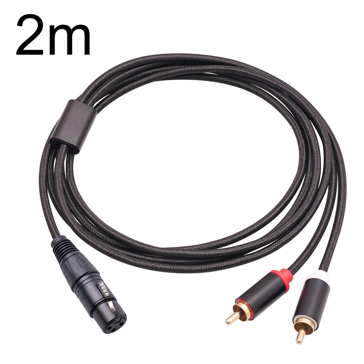 RCA20 XLR Buchse zu Doppel-RCA Y-Splitter Audiokabel, 1m, 2m, 3m