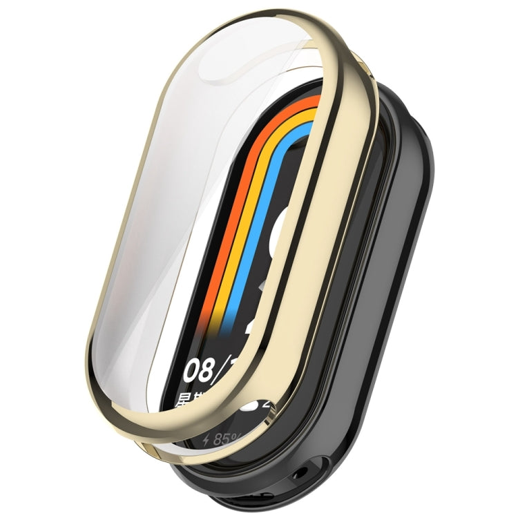 Full Coverage TPU Electroplating Watch Protective Cover, For Xiaomi Mi Band 8 / 9 Ceramic / 10 Ceramic