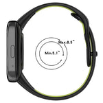 Stitching Two Color Silicone Watch Band, For Redmi Watch 3 Lite