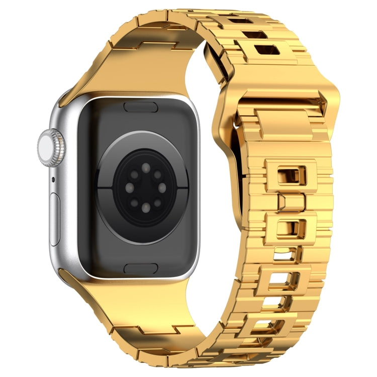 Eckige Schnalle Rüstungsstil Silikonarmband, für Apple Watch 42mm, für Apple Watch 38mm, für Apple Watch Ultra 2 49mm