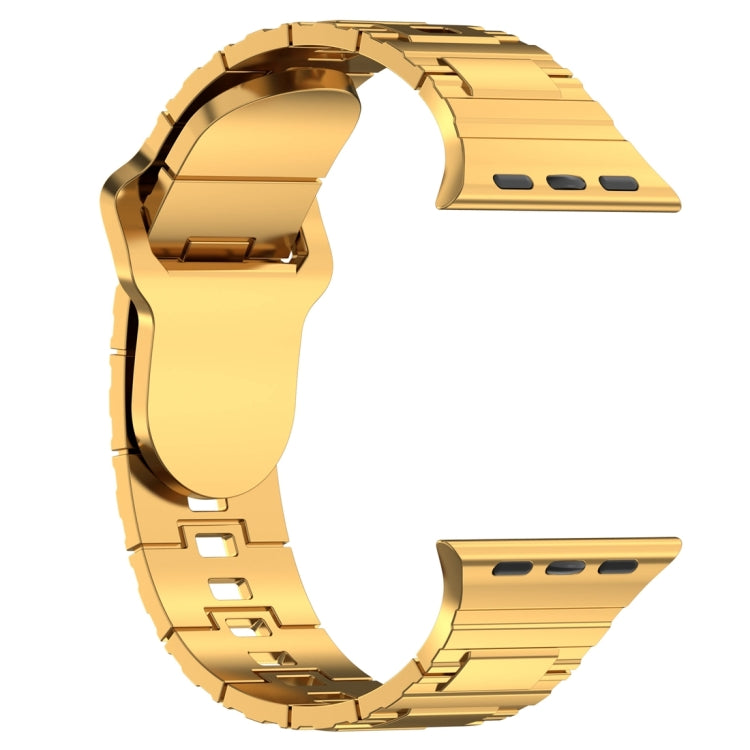 Eckige Schnalle Rüstungsstil Silikonarmband, für Apple Watch 42mm, für Apple Watch 38mm, für Apple Watch Ultra 2 49mm