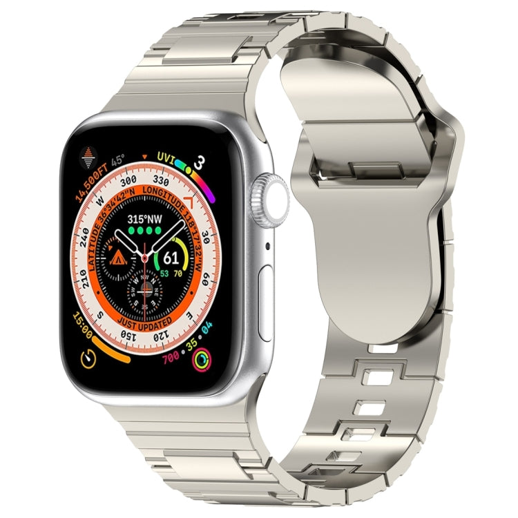 Eckige Schnalle Rüstungsstil Silikonarmband, für Apple Watch 42mm, für Apple Watch 38mm, für Apple Watch Ultra 2 49mm
