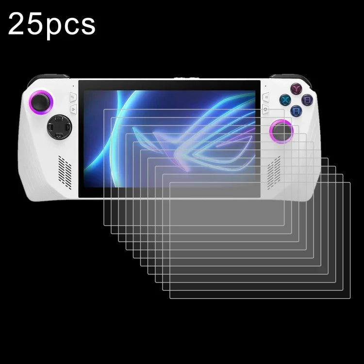 25 Stück 9H 0,3 mm explosionsgeschützte Schutzglasfolie, für ASUS Xbox Ally 7,0 Zoll 2025, für ASUS ROG Ally X 7,0, für ASUS ROG Ally