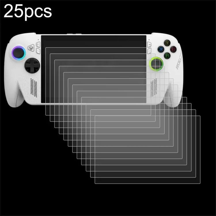 25 Stück 9H 0,3 mm explosionsgeschützte Schutzglasfolie, für ASUS Xbox Ally 7,0 Zoll 2025, für ASUS ROG Ally X 7,0, für ASUS ROG Ally