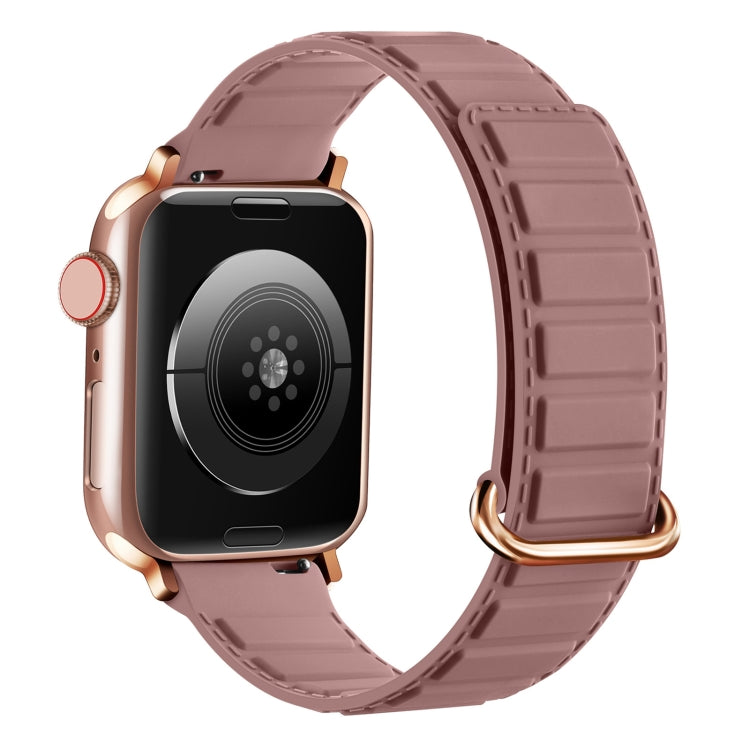 Umgedrehtes magnetisches Silikon-Uhrenarmband mit Schnalle, für Apple Watch Series 8 45mm, für Apple Watch SE 2022 40mm, für Apple Watch SE 2022 44mm