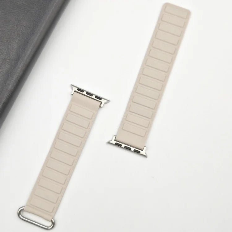 Magnetisches Silikon-Uhrenarmband mit umgekehrter Schnalle, für Apple Watch 38 mm