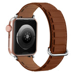 Magnetisches Silikon-Uhrenarmband mit umgekehrter Schnalle, für Apple Watch 38 mm