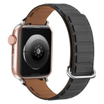 Magnetisches Silikon-Uhrenarmband mit umgekehrter Schnalle, für Apple Watch 38 mm