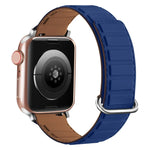 Magnetisches Silikon-Uhrenarmband mit umgekehrter Schnalle, für Apple Watch 38 mm