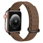 Magnetisches Silikon-Uhrenarmband mit umgekehrter Schnalle, für Apple Watch 38 mm
