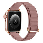 Magnetisches Silikon-Uhrenarmband mit umgekehrter Schnalle, für Apple Watch 38 mm