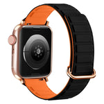 Magnetisches Silikon-Uhrenarmband mit umgekehrter Schnalle, für Apple Watch 38 mm