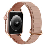 Magnetisches Silikon-Uhrenarmband mit umgekehrter Schnalle, für Apple Watch 38 mm