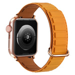 Magnetisches Silikon-Uhrenarmband mit umgekehrter Schnalle, für Apple Watch 38 mm