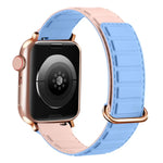 Magnetisches Silikon-Uhrenarmband mit umgekehrter Schnalle, für Apple Watch 38 mm