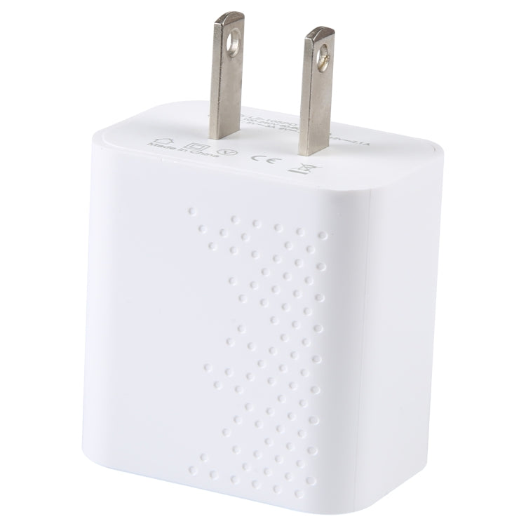 LZ-105PD 25W USB-C / Type-C Ports Netzladegerät mit Punktmuster, US-Stecker, EU-Stecker
