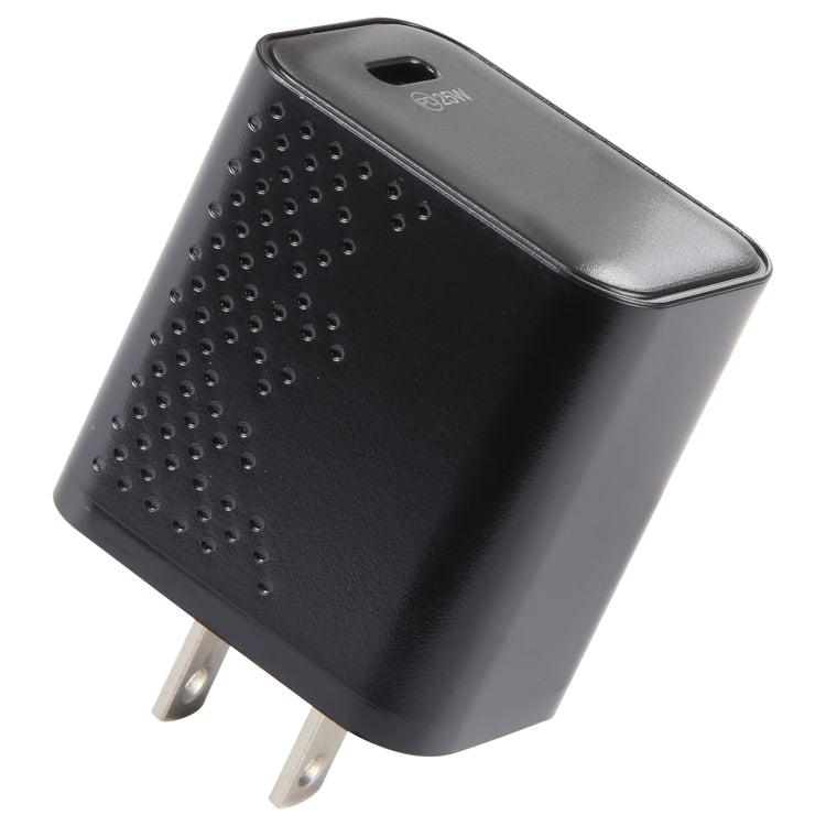 LZ-105PD 25W USB-C / Type-C Ports Netzladegerät mit Punktmuster, US-Stecker, EU-Stecker