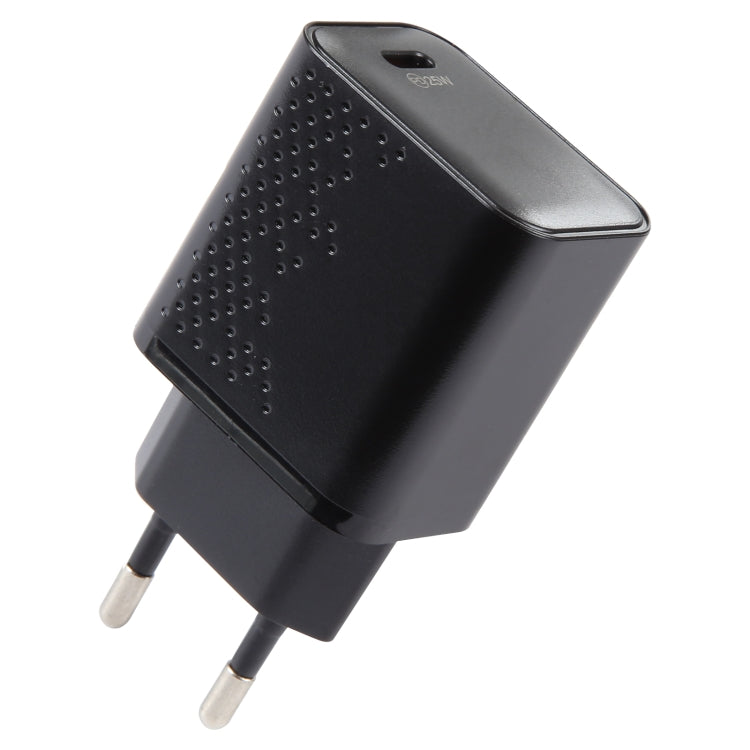 LZ-105PD 25W USB-C / Type-C Ports Netzladegerät mit Punktmuster, US-Stecker, EU-Stecker