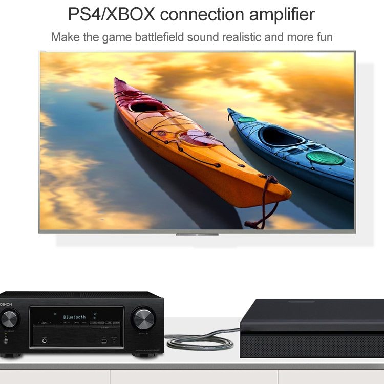 EMK Quadrat-Anschluss zu Quadrat-Anschluss Digitales Audio-Lautsprecher-Glasfaser-Verbindungskabel, 1m, 1,5m, 2m, 3m, 5m, 8m, 10m, 15m, 25m