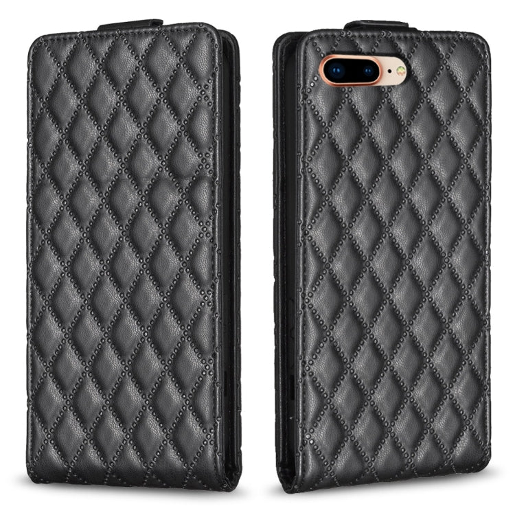 Diamond Lattice Vertical Flip Leather Phone Case, For iPhone 7 Plus / 8 Plus