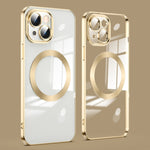 Lens Protector MagSafe Electroplated Phone Case, For iPhone 15 Pro Max, For iPhone 15 Pro, For iPhone 15 Plus, For iPhone 15
