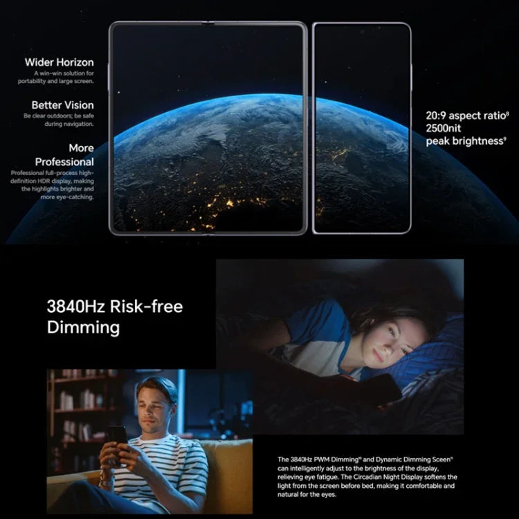 Honor Magic V2 Ultimate 5G, 7,92 Zoll + 6,43 Zoll MagicOS 7.2, Snapdragon 8 Gen2 Octa-Core bis zu 3,36 GHz, Netzwerk: 5G, OTG, unterstützt Google Play nicht, 16 GB + 1 TB