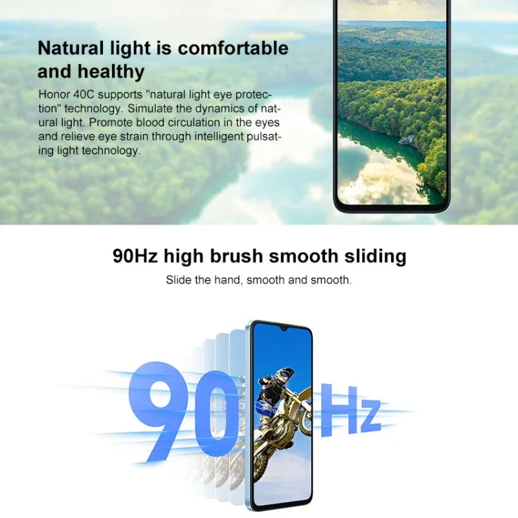 Honor Play 40C 5G, 6,56 Zoll MagicOS 7.1, Snapdragon 480 Plus Octa-Core bis zu 2,2 GHz, Netzwerk: 5G, unterstützt Google Play nicht, 6 GB + 128 GB