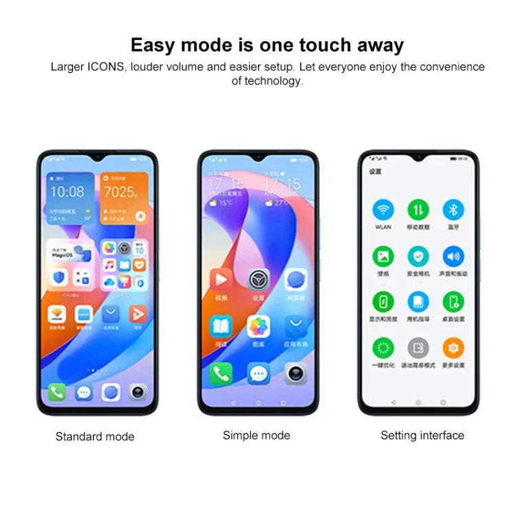 Honor Play 40C 5G, 6,56 Zoll MagicOS 7.1, Snapdragon 480 Plus Octa-Core bis zu 2,2 GHz, Netzwerk: 5G, unterstützt Google Play nicht, 6 GB + 128 GB