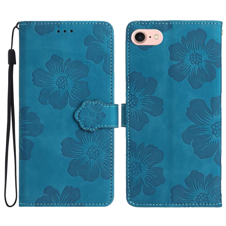 Handyhülle aus Leder mit Blumenprägemuster, Für iPhone 16e / 17e, Für iPhone 17 Pro Max, Für iPhone 17 Pro, Für iPhone 17, Für iPhone Air, Für iPhone 16 Pro Max, Für iPhone 16 Pro, Für iPhone 16 Plus, Für iPhone 16
