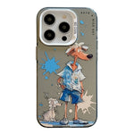Animal Pattern Oil Painting Series PC + TPU Phone Case, For iPhone 12 Pro